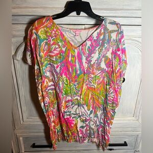 Lilly Pulitzer Scuba‎ To Cuba Swim Cover Up Preppy Bright Resort Wear Beach